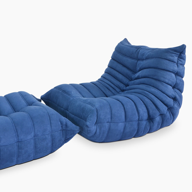 Togo fireside lounge chair & Togo Ottoman Replica in Fabric FA2331S&O